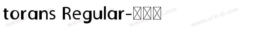 torans Regular字体转换